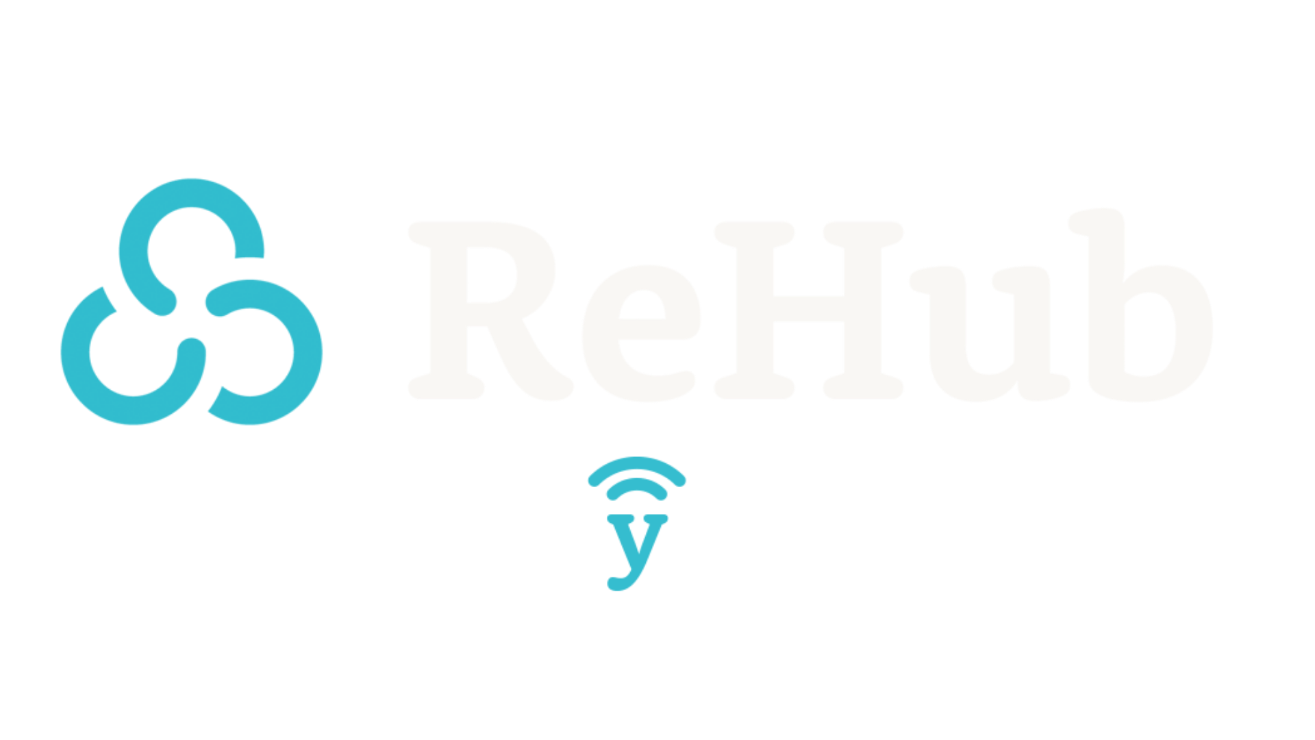 ReHub blanco para fondo oscuro